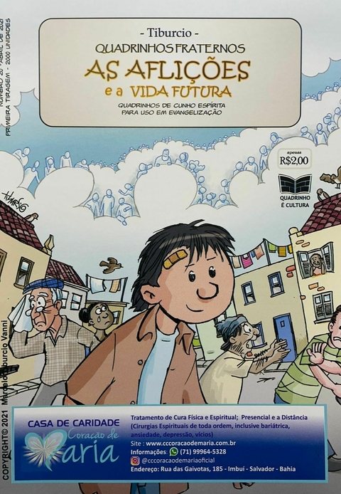 QUADRINHOS FRATERNOS - AFLIÇÕES E A VIDA FUTURA, AS