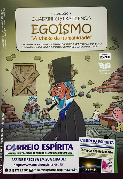 QUADRINHOS FRATERNOS - EGOÍSMO "A CHAGA DA HUMANIDADE"