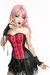 Corset encaje Autumn rojo y negro