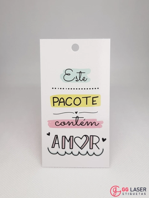 Tag Papel Couché Brilho - PRONTA ENTREGA (MODELO 2)