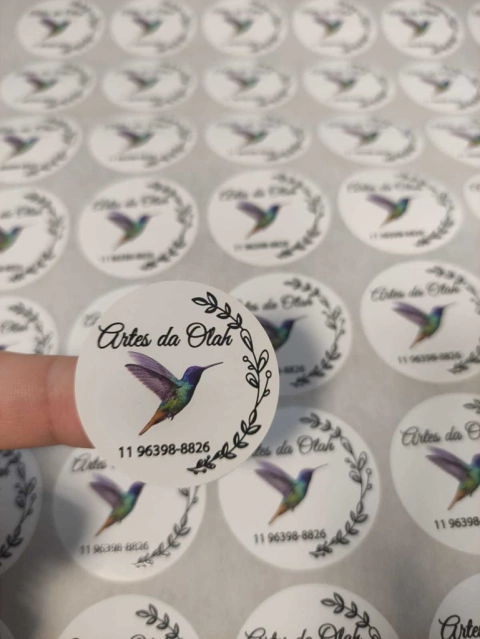 Adesivo Personalizado Redondo 4,0cm - comprar online