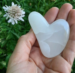 Gua Sha de Ónix Blanco
