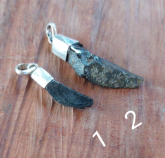 Dije de Shungita en plata 925 - comprar online