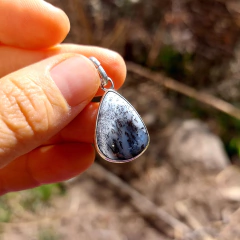 Dije con merlinita en Plata 925