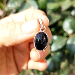 Dije con onix negro en Plata 925