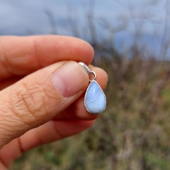 Ágata de encaje azul en plata 925