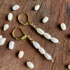 Aros sirena dorado