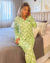 Pijama Americano Longo | Verde Poá - comprar online