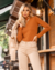 Jaqueta Sarja Cropped | Caqui - Blug Store | Moda Praia - Biquínis, Maiôs, Saídas e Mais