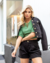 Jaqueta Sarja Cropped | Preto - loja online