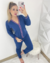 Pijama Americano Longo | Azul