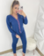 Pijama Americano Longo | Azul na internet