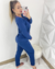 Pijama Americano Longo | Azul - comprar online