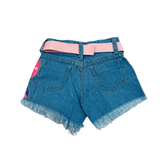 Shorts jeans + cinto infantil Lilo e Stitch - comprar online