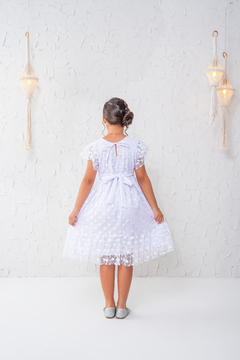 Vestido luxo Branco rendado ano novo formatura na internet