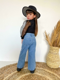 Conjunto Boiadeira Ana Castela calça jeans +blusa tule - Flor e Liz Boutique