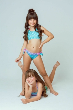 Biquíni + cauda de sereia com nadadeira - Flor e Liz Boutique