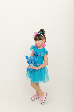 Fantasia Vestido Lilo e Stitch Azul