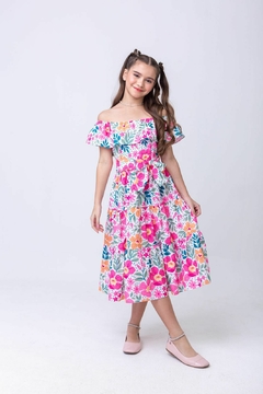Vestido infantil juvenil flora verão na internet