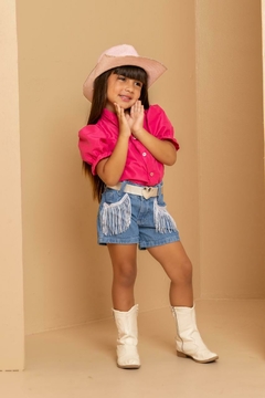 Conjunto Boiadeira Ana Castela blusa+ shorts + cinto - comprar online