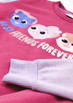 Imagem do Conjunto moletom infantil Bolofofos rosa menina
