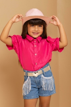 Conjunto Boiadeira Ana Castela blusa+ shorts + cinto - comprar online