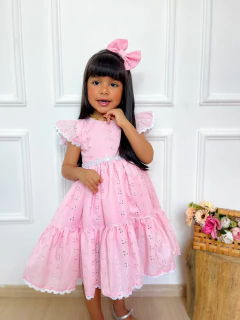 Imagem do Vestido infantil Laise rosa