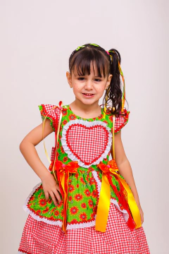 Vestido infantil Luxo festa junina na internet