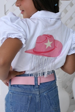 Conjunto infantil Boiadeira Ana Castela blusa + shorts + cinto - loja online