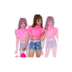 Short jeans + cinto juvenil - comprar online