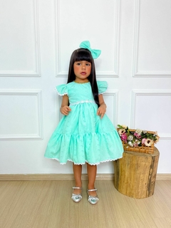 Vestido infantil Laise verde