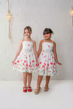 Vestido luxo + cinto roupa - Flor e Liz Boutique