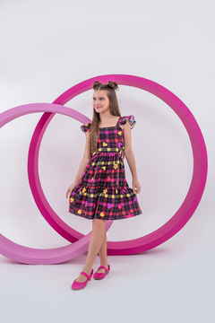 Vestido infantil coração - Flor e Liz Boutique