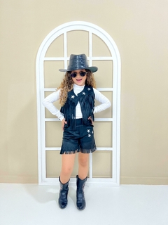 Conjunto Trio Boiadeira Ana Castela preto - comprar online
