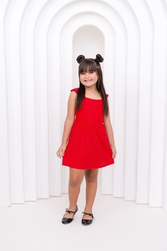 Vestido infantil Laise amarração - Flor e Liz Boutique