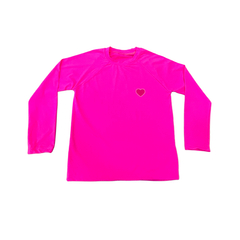 Camisa menina manga longa com proteção UV 50
