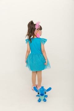 Fantasia Vestido Lilo e Stitch Azul - Flor e Liz Boutique