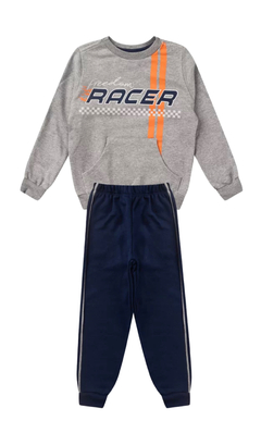 Conjunto moletom infantil menino Racing - comprar online