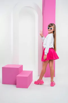 Conjunto colegial Barbie inverno - Flor e Liz Boutique