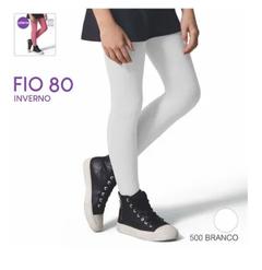 Meia calça infantil Selene fio 80 rosa preta branco na internet