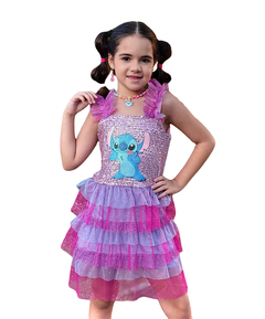 Vestido Fantasia Luxo Lilo e Stitch - comprar online