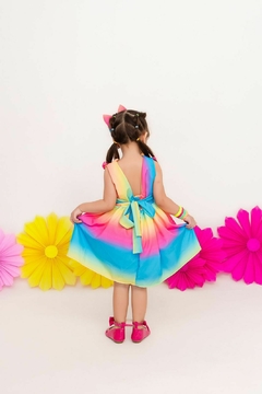 Vestido infantil Candy Color colorido primavera verão - Flor e Liz Boutique
