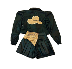 Conjunto Boiadeira Ana Castela Blazer + Shorts saia - Flor e Liz Boutique