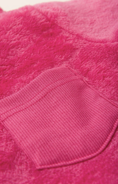 Imagem do Conjunto plush veludo infantil menina rosa pink