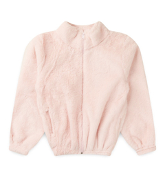 Casaco blusa infantil inverno plush pelúcia menina rosa bebê
