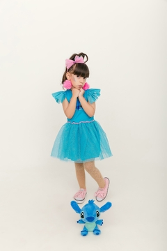 Fantasia Vestido Lilo e Stitch Azul - comprar online