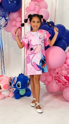 Vestido rosa + Bolsa Lilo Stitch - comprar online