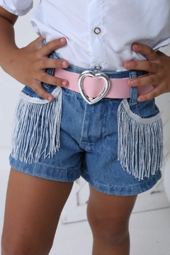 Imagem do Conjunto infantil Boiadeira Ana Castela blusa + shorts + cinto