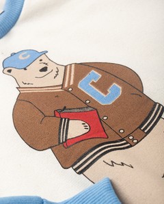 Conjunto moletom infantil menino urso azul - Flor e Liz Boutique