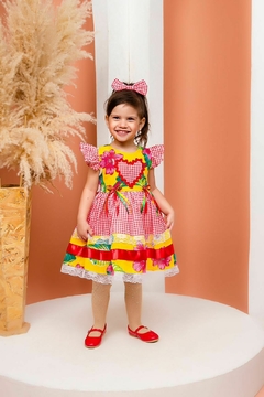Vestido luxo infantil festa junina na internet